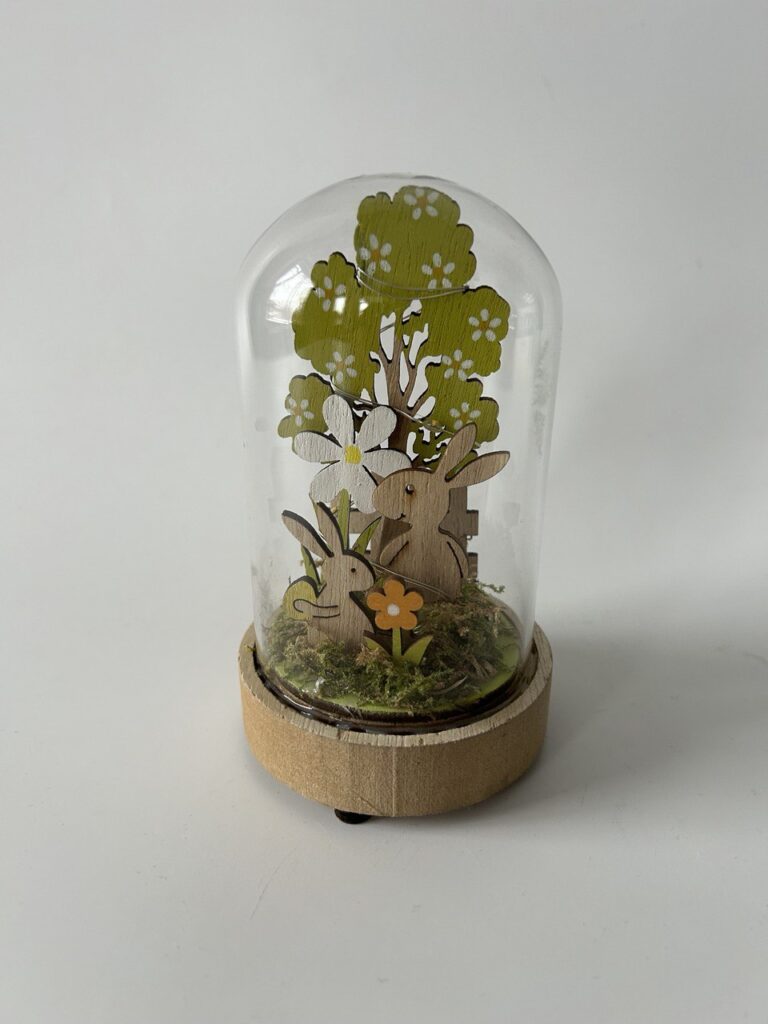 Декор колба з зайками, LED