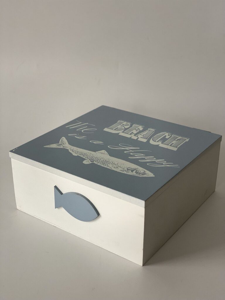 Шкатулка "Рибка", блакитна 18*18.8 см
