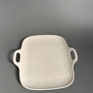 Блюдо порцелянове "Мереживо", 20*20.5 см