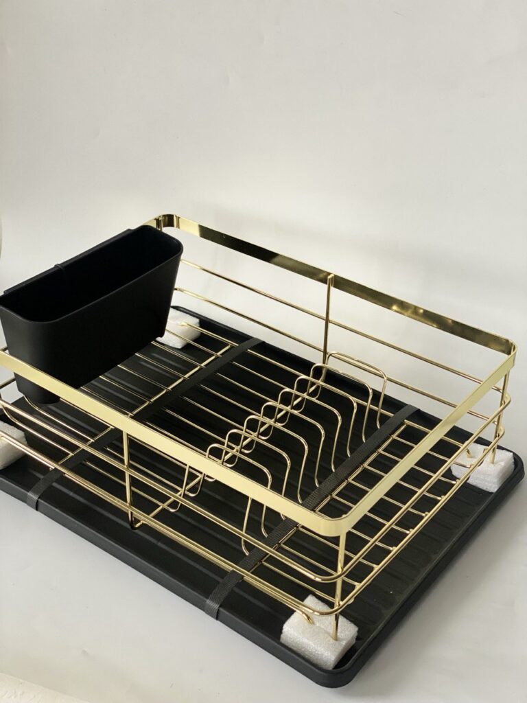 Сушилка для посуду "Back Kitchen", золото31*44*14 см