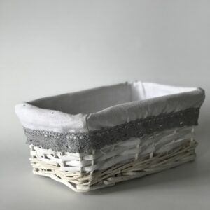 Корзина з тканиною, беж 28*12*19