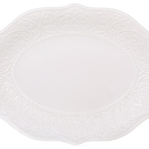 Блюдо порцелянове овальне 31.3*22.7*3.2см Dentelle Blanche