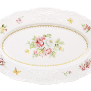 Блюдо порцелянове 33*21*2.5 см Chateau Roses Collection